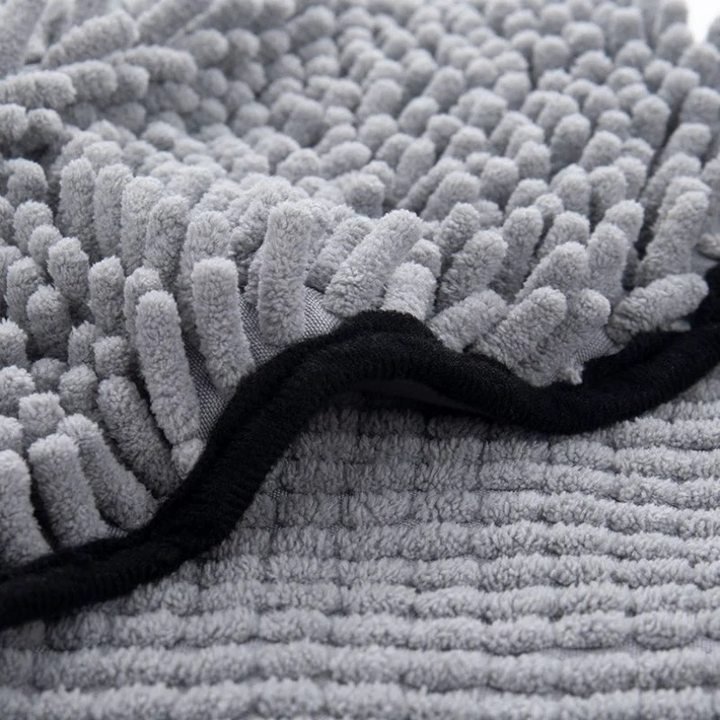 Dog Bath Robe Towel Quick Dry Pet Soft Towel Fiber Absorbent Cat Bath Towel Convenient Pet Cleaning Washcloth Thicken Durable - Image 5