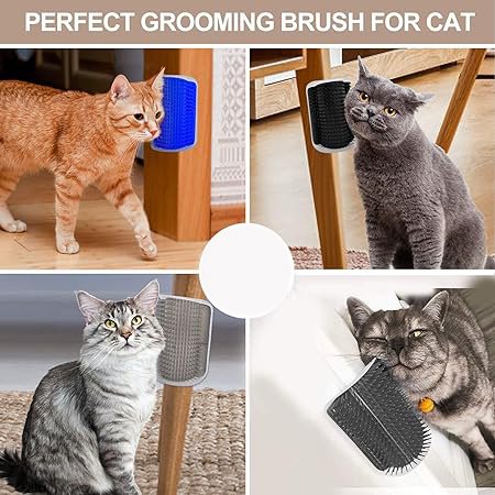 Cat Self Groomer Arch Self Cleaning Slicker Brush Upgraded Cat Brushes Wall Corner For Shedding Grooming, Softer Massager Comb Interactive Toy For Short Long Haired Dog Kitten Puppy - Image 10