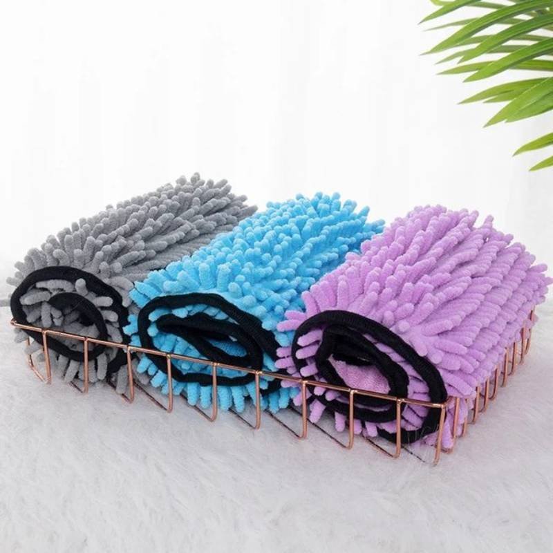Dog Bath Robe Towel Quick Dry Pet Soft Towel Fiber Absorbent Cat Bath Towel Convenient Pet Cleaning Washcloth Thicken Durable - Image 4