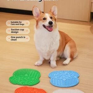 Lick Mat For Dogs And Cats Dog Slow Feeder Mat With Strong Suction
