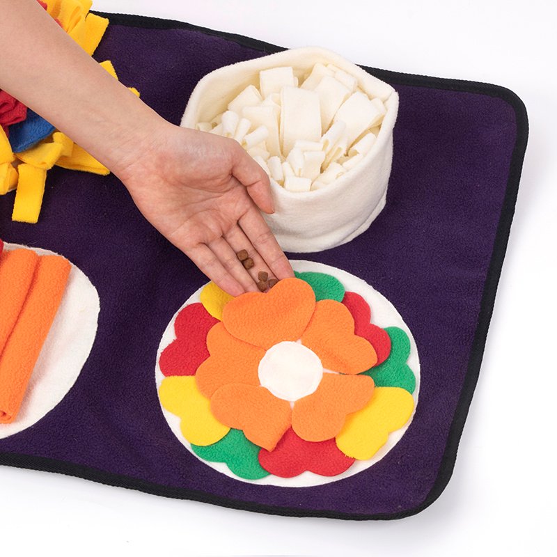 Italian Feast Snuffle Mat Interactive Dog Foraging Mat, Encourage Natural Foraging Skills, Durable And Machine Washable, Suitable For Large Medium Small Dogs - Image 5