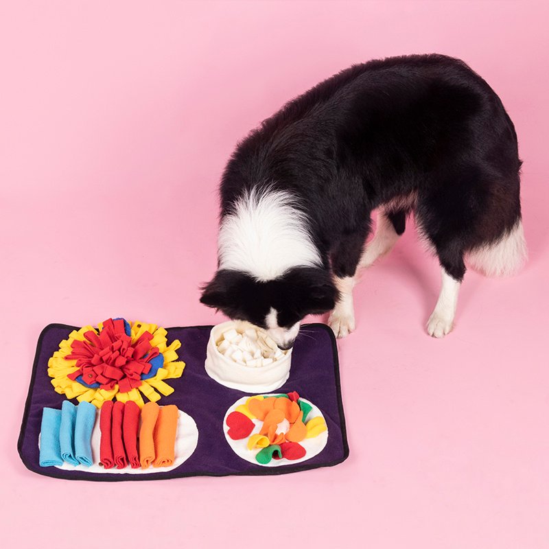 Italian Feast Snuffle Mat Interactive Dog Foraging Mat, Encourage Natural Foraging Skills, Durable And Machine Washable, Suitable For Large Medium Small Dogs - Image 7