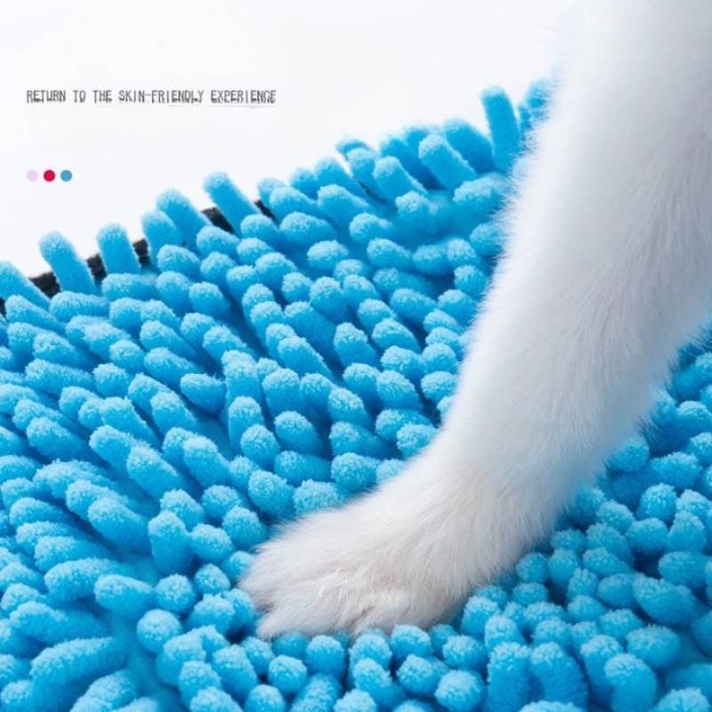 Dog Bath Robe Towel Quick Dry Pet Soft Towel Fiber Absorbent Cat Bath Towel Convenient Pet Cleaning Washcloth Thicken Durable - Image 2