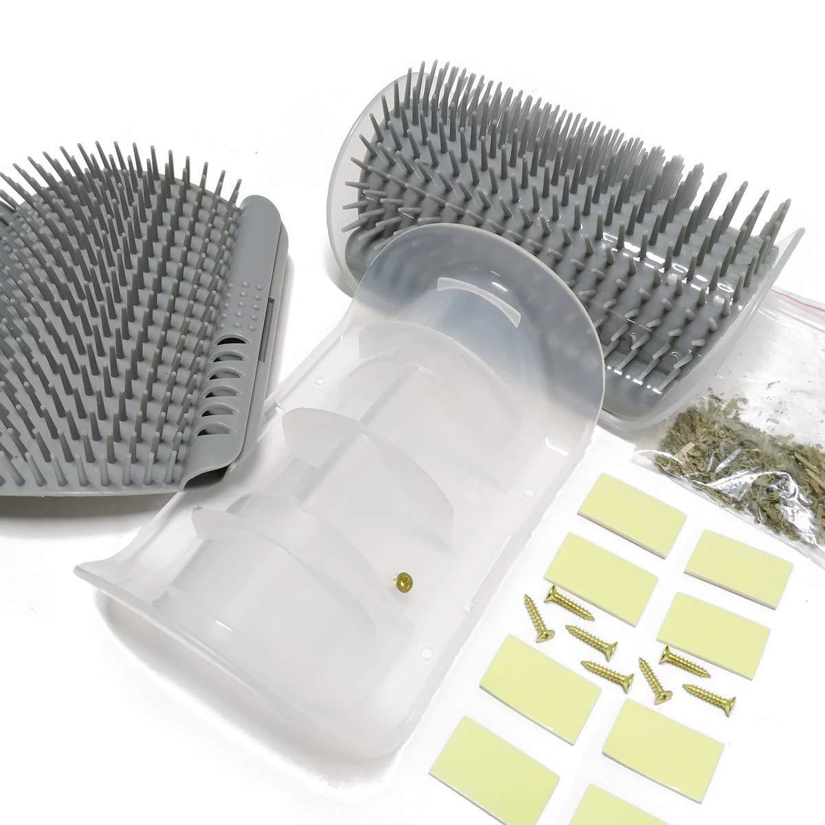 Cat Self Groomer Arch Self Cleaning Slicker Brush Upgraded Cat Brushes Wall Corner For Shedding Grooming, Softer Massager Comb Interactive Toy For Short Long Haired Dog Kitten Puppy - Image 3
